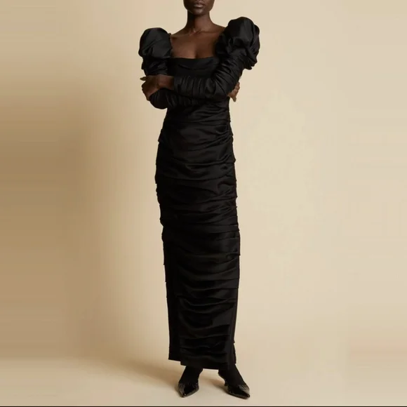 green emerald velvet dress Bridgit Dress main image 0